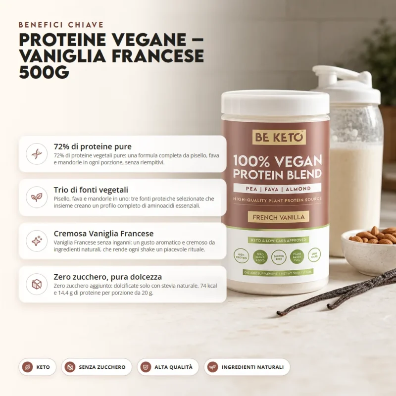 Proteina Vegetale – Vaniglia Francese 500g – Benefit Proteina Vegetale – Vaniglia Francese 500g
