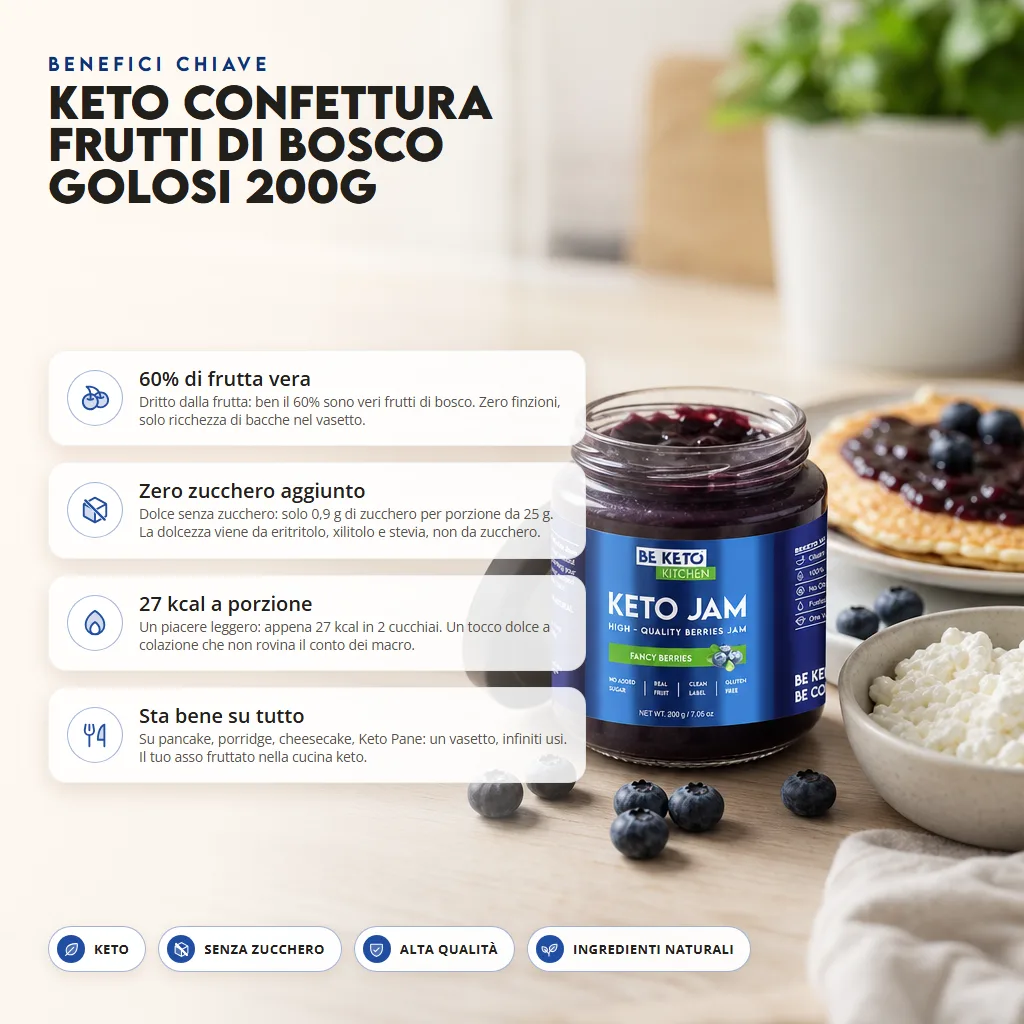 Marmellata Keto – Frutti di Bosco 200g