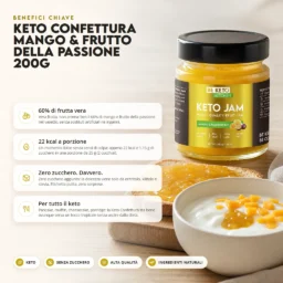 Marmellata Keto – Mango & Frutto della Passione 200g