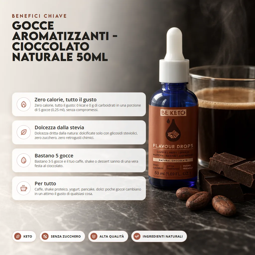 Gocce Aromatiche – Cioccolato Naturale 50ml