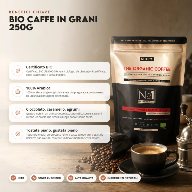Caffè BIO in Grani 250 g