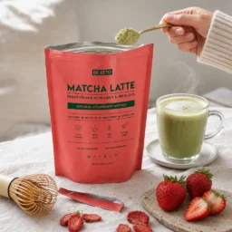 Matcha Latte (Olio MCT C8 & Collagene & Ghee) – Fragola Naturale 250g
