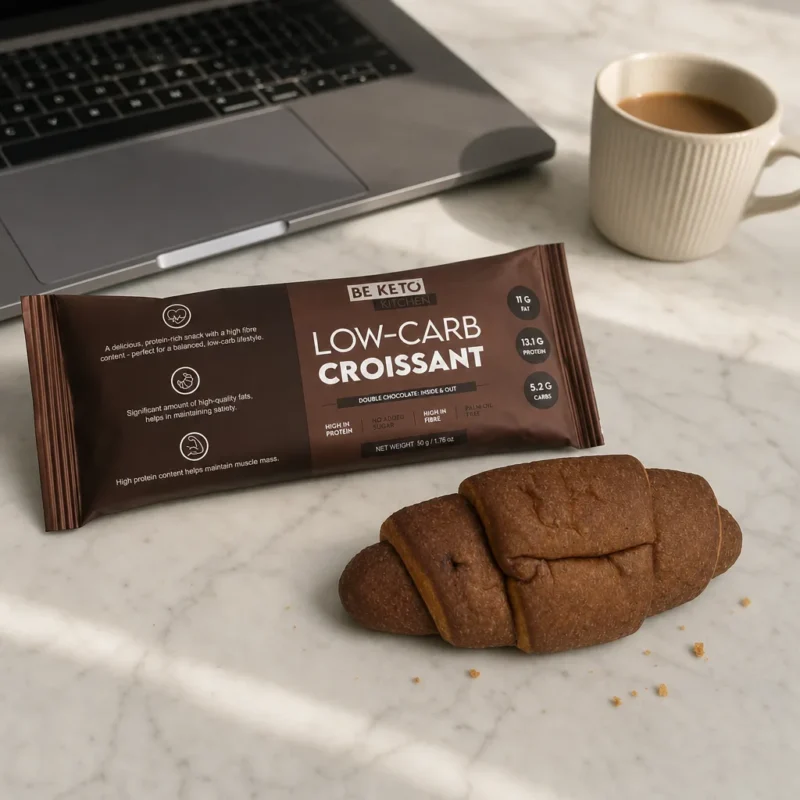Croissant a Basso Contenuto di Carboidrati Doppio Cioccolato 50g – Lifestyle 3 Croissant a Basso Contenuto di Carboidrati Doppio Cioccolato 50g